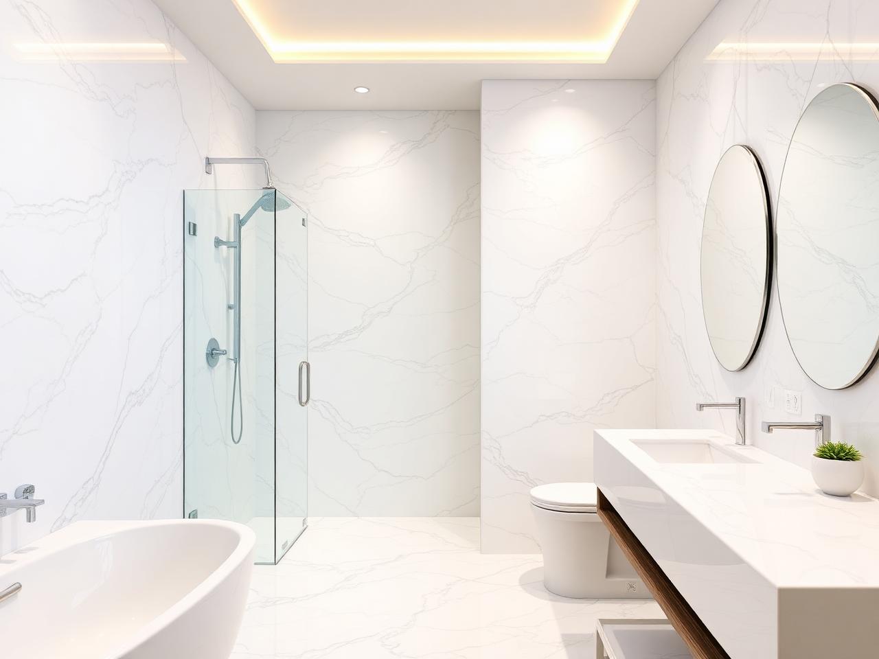 Sparkling clean bathroom