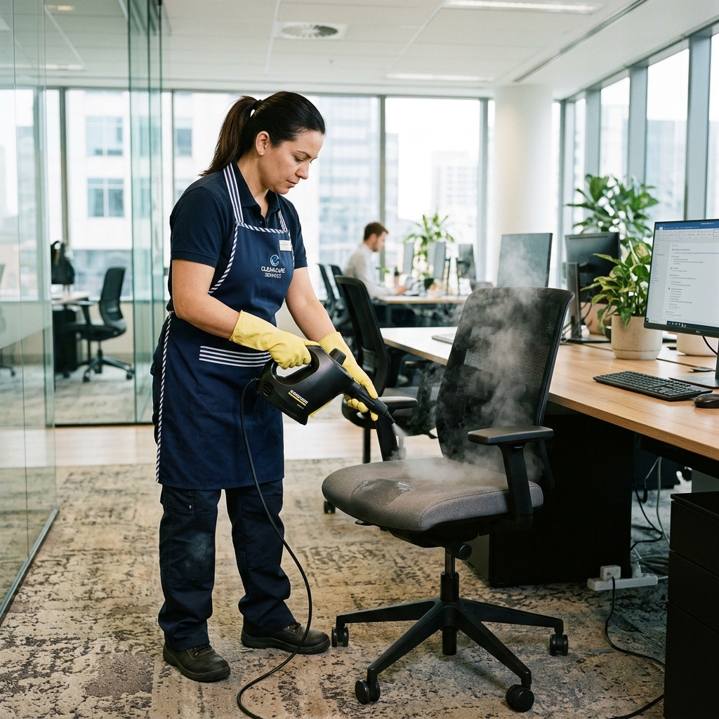 Furniture steam cleaning