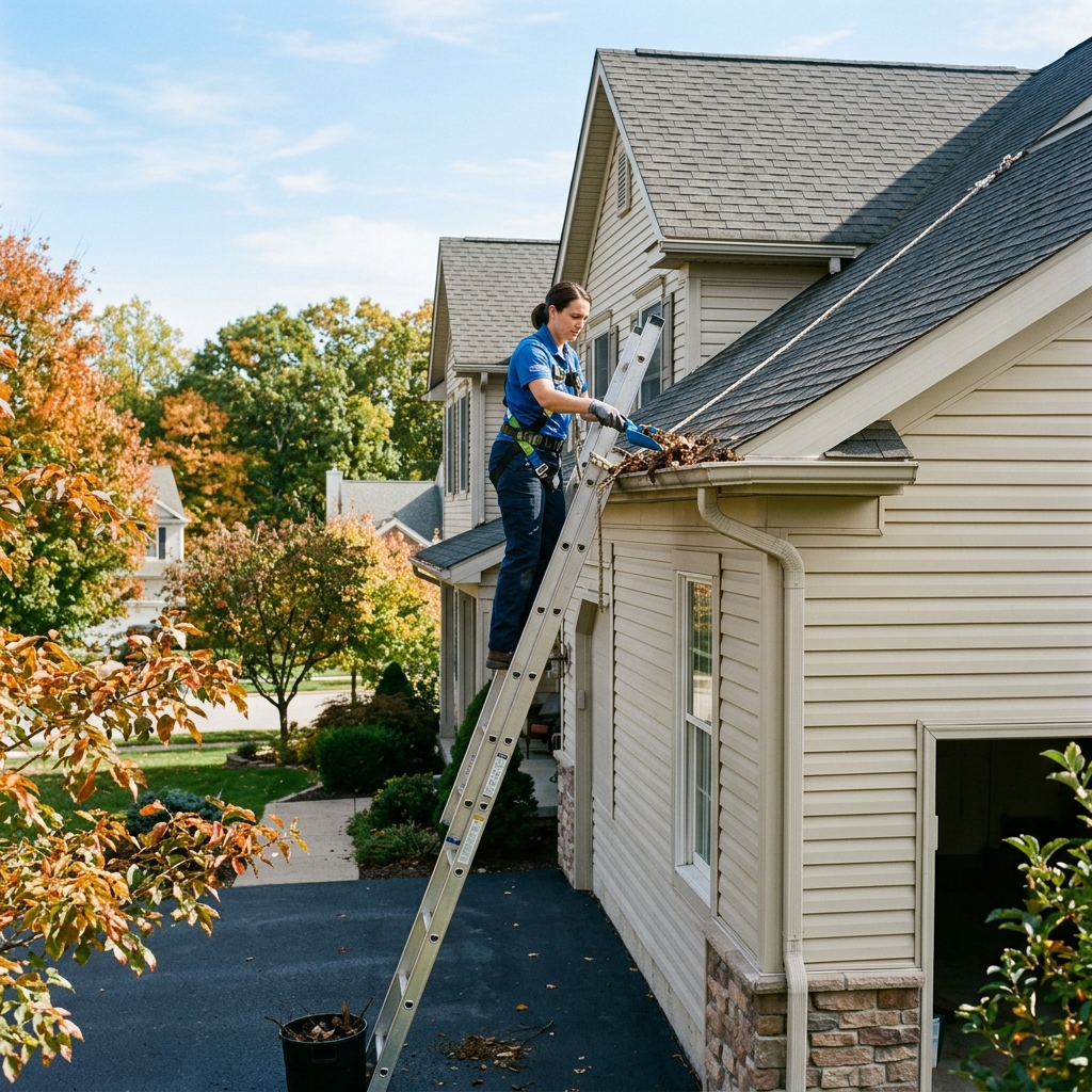 Gutter cleaning service